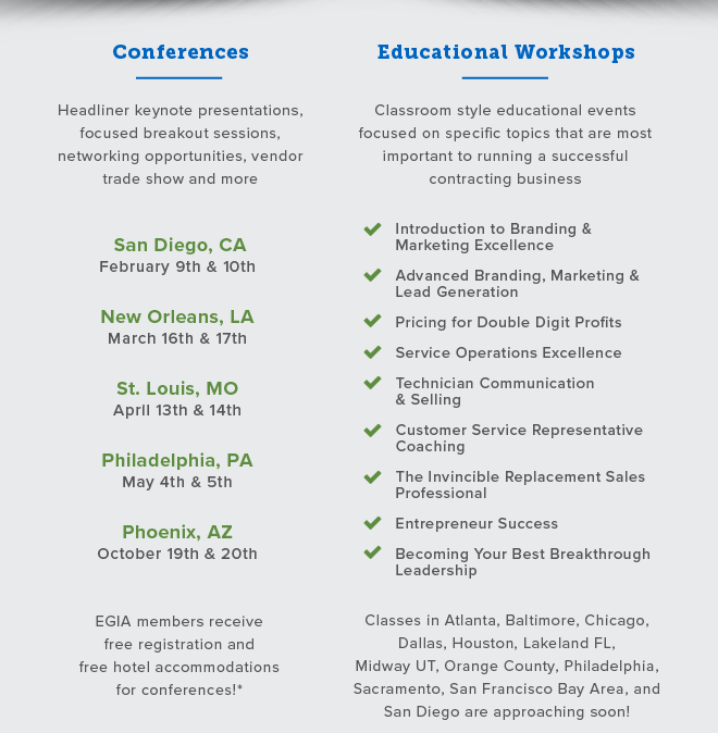 Conferences and Educational Workshops
