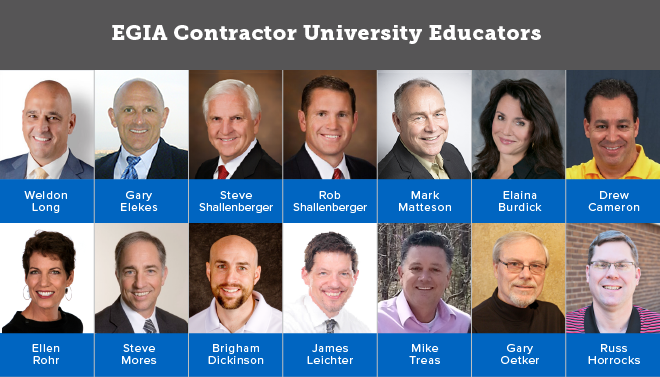 EGIA Contractor University Educators